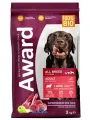 Сухой корм AWARD для взрослых собак всех пород с ягненком и индейкой с добавлением яблока и черники 2 кг