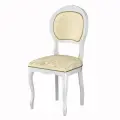 Стул деревянный дезире 51 для кухни столовой гостиной обеденный классический, из массива бука, итальянский каркас эмаль белая
