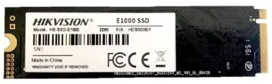 SSD-накопитель Hikvision HS-SSD-E1000, форм-фактор M.2, 256ГБ