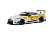 Модель коллекционная SOLIDO Nissan gt-r (R35) liberty walk body kit 2019 white yellow