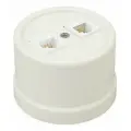Розетка RJ45 компьютерная двойная CAT.5е, пластик, слоновая кость B1-302-211