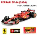 Машинка Bburago 1:43 Charles Leclerc Ferrari SF-24 №16 (18-36844)