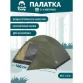 Палатка двухместная JUNGLE CAMP Dallas, двухслойная, зеленый, 2 места, с тамбуром