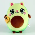 POMPOSHKI Мягкая игрушка «Авокадо», котик с рыбкой, 22 см