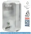 Дозатор для жидкого мыла LAIMA PROFESSIONAL INOX (гарантия 3 года), 1 л, нержавеющая сталь, матовый, 605395