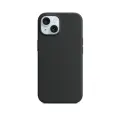 Чехол силиконовый Магсейф для iPhone 15 Black с анимацией NFC, Silicone case Магсейф для айфон 15 - Чёрный