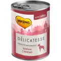 Консервы для собак Мнямс DELICATESSE Фегато по-венециански для животных всех пород, паштет из телятины с печенью, 400г / корм влажный
