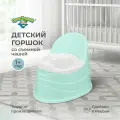 Горшок детский для мальчика и девочки от года пластиковый, со съемной чашей, спинкой, высокий