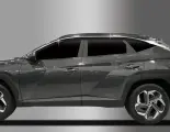 Дефлекторы для Hyundai Tucson NX4 IV, 2020, с хромированной полоской из штук от Auto Clover