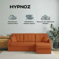 Угловой диван HYPNOZ Santiago, велюр, кирпичный