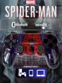 Беспроводной геймпад для игровой приставки ПС4, смартфона и ПК, Человек Паук Dark/Red