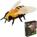 Игрушечная пчела, робот на радиоуправлении для детей, двигающаяся интерактивная игрушка с пультом на батарейках, реалистичная фигурка насекомого со световыми эффектами для сюжетно-ролевых игр