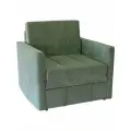Раскладное кресло-кровать StylChairs Сёма, ширина 90/93 см, велюр оливковый