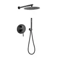 Душевая система скрытого монтажа Grocenberg GB5099BL-3 Черный матовый, высокий душ