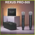 REXUS 505 PRO - вокальная радиосистема, аккумуляторные микрофоны, база/зарядка, 100 метров