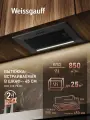 Кухонная встраиваемая вытяжка Weissgauff BOX 450 PB BL, производительность 850 м3/ч