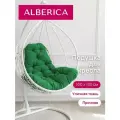 Подушка ALBERICA, для садовых качелей, грушевидная, грета, 10x130 см, зеленая