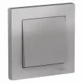 15 шт. Systeme Electric AtlasDesign Алюминий Выключатель 1-клавишный сх.1, 10АХ, в сборе, ATN000312