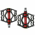 Педали алюминиевые на 3-х промподшипниках с шипами платформенные MZ-505