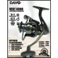 Катушка DAYO VERT 6000, 5+1 подшипников, для спиннинга, донки и фидера рыболовная безынерционная с передним фрикционом