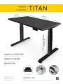 StolStoya Стол с регулировкой высоты титан 140х70 для офиса и дома