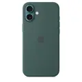 Чехол силиконовый MagSafe для iPhone 16 Lake Green, Silicone case MagSafe для айфон 16 - Зеленый