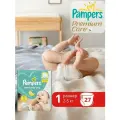 Подгузники Pampers New Baby-Dry для новорожденных 2-5 кг, 1 размер, 27 шт