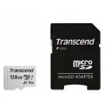 Карта памяти Micro SD Transcend 300S 128GB Class10 100MB/s (TS128GUSD300S-A) + SD adapter