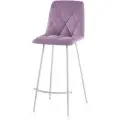 СтолБери Барный стул Дом Столов Ричи 1шт, велюр искусственный, максимальная нагрузка 100кг