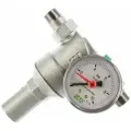 Редуктор давления Far хромированный 1/2 (НР-НР), с манометром