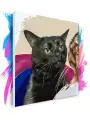Картина по номерам на холсте Кот Мем 4, 80 х 80 см