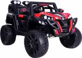 Детский электромобиль на аккумуляторе и с пультом управления, джип MU061701, цвет красный, чёрный