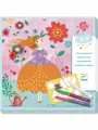 Развивающий набор для творчества и рисования Djeco Marie's Pretty Dresses Платья Мэри