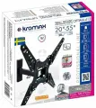 Кронштейн для телевизора Kromax OPTIMA-413 серый 20-55 макс.30кг настенный поворотно-выдвижной и наклонный