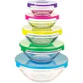 Mallony набор контейнеров Insalato 007177, 17 см, 18х17 см, 2.15 л, 5 шт., разноцветный