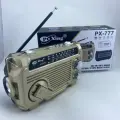 Радиоприемник аварийный JOC PX-777BT USB, microSD, Bluetooth, солнечная батарея, рукоятка механической зарядки