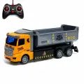 Грузовик на пульте управления Самосвал, со световыми эффектами, детская интерактивная машинка-игрушка, работает от батареек