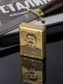 Зажигалка бензиновая подарочная Сталин, Zorro, герметичная, подарок мужчине на день рождения, не заправлена