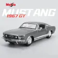Maisto 1:24 1967 Ford Mustang GT, модель спортивного автомобиля из сплава, литая под давлением металлическая гоночная машина, модель автомобиля, коллекция моделирования, подарки для детей