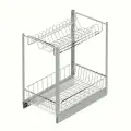 Выдвижная система 2-х ярусная, в модуль 350 мм (260х500х520 мм), с доводчиком