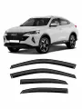 Дефлекторы неломающиеся 4 шт. для а/м Haval F7x, Voron Glass DEF01865