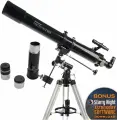 Телескоп Celestron PowerSeeker 80EQ - 21048: профессиональный 80-мм рефрактор с высоким разрешением и увеличением до 675 крат