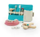 Игровой набор Plan Toys Зубной врач 3493, деревянный, 9 предметов, от 3 до 5 лет