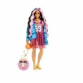 Кукла Barbie Экстра в синей клетчатой рубашке HDJ46