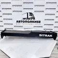 Стол полка на торпеду грузового автомобиля SITRAK C7H (широкая кабина) 2 Яруса экокожа Коричневая с бежевой строчкой