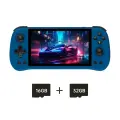 Игровая консоль Gamehero POWKIDDY X55, 5,5 дюйма, 1280*720 IPS экран, RK3566, портативная игровая консоль с открытым исходным кодом, ретро консоль, детские подарки, Blue 48GB