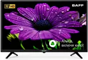 Телевизор BAFF 32Y HD-R, 32 дюйма, HD, Smart TV, Yandex, голосовое управление Алиса, черный