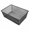 Корзина мелкосетчатая НСХ 18.5x52.9x36.5 см сталь цвет чёрный