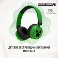 Детские беспроводные наушники OTL Minecraft Creeper, накладные, складные, Bluetooth 5.1