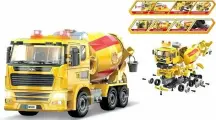 Конструктор Play Smart Спецмашина. Бетоновоз, свет, звук 1391